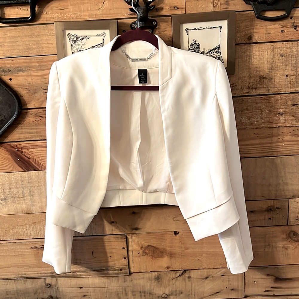 White House Black Market White Blazer